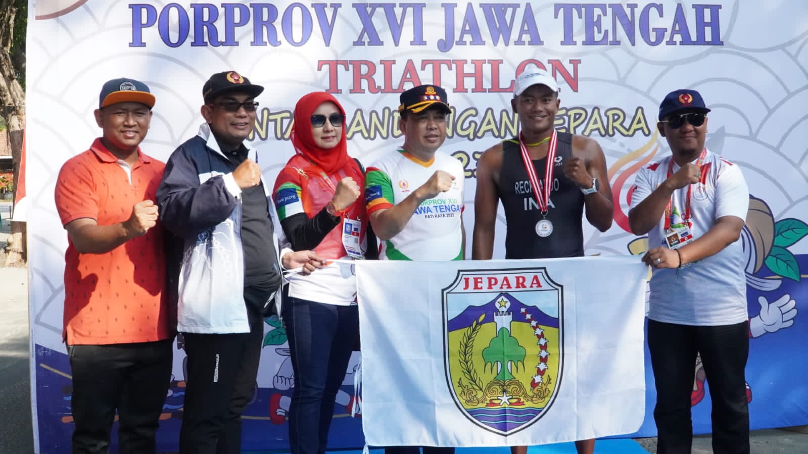 Berhasil Raih Emas, Edy Supriyanta Minta Event Triathlon Rutin Digelar di Jepara 